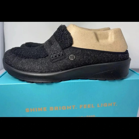 Bzees Georgia Women's Washable Sparkle Knit Mule Black Size 9 New with Box NWT - Picture 3 of 15